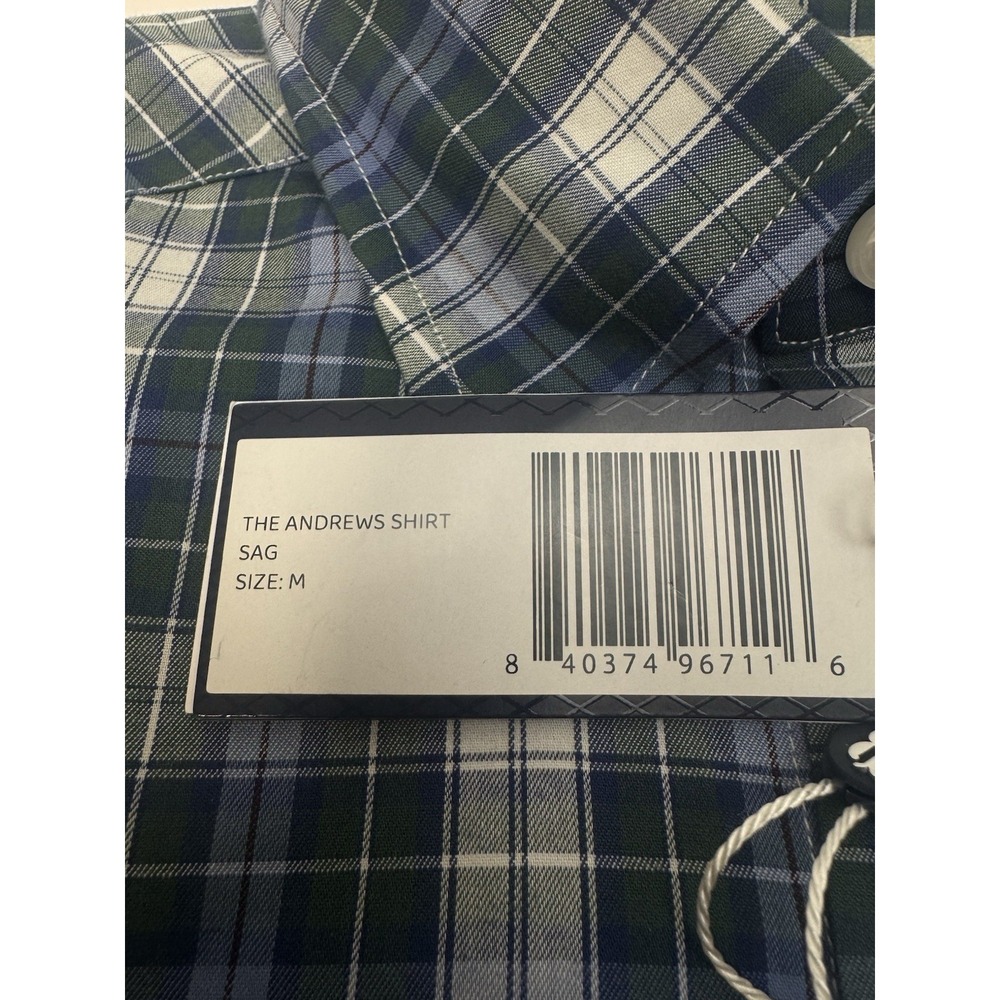 NWT Holderness & Bourne The Andrews Tailored Fit Button Down Shirt Blue MEDIUM - Picture 5 of 12
